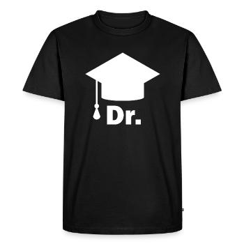Doctor Dr. and Doctor's Hat - Men's Premium Organic T-Shirt - black - Front - Nico (187cm)