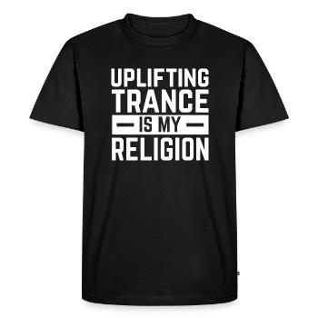 Uplifting Trance - Men's Premium Organic T-Shirt - black - Front - Nico (187cm)