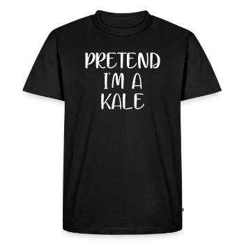 faire semblant d’être un KALE - T-shirt Premium bio Homme - noir - Devant - Nico (187cm)