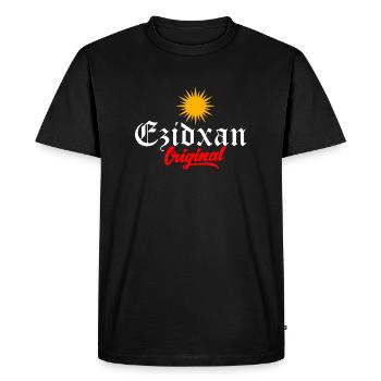 Ezidxan - Männer Premium Bio T-Shirt - Schwarz - Vorne - Nico (187cm)