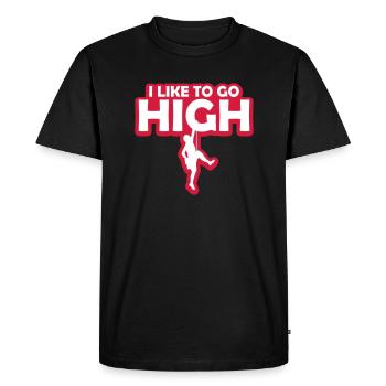 aiment se défoncer - T-shirt Premium bio Homme - noir - Devant - Nico (187cm)
