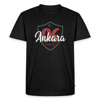 Ankara - T-shirt Premium bio Homme - noir - Devant - Nico (187cm)