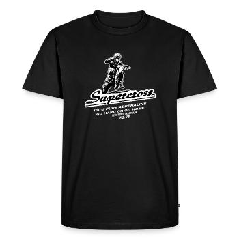Supercross - Moto Cross - Motocross - T-shirt Premium bio Homme - noir - Devant - Nico (187cm)