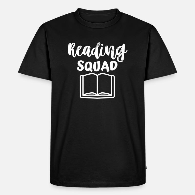 Reading Squad - Männer Premium Bio T-Shirt - Schwarz