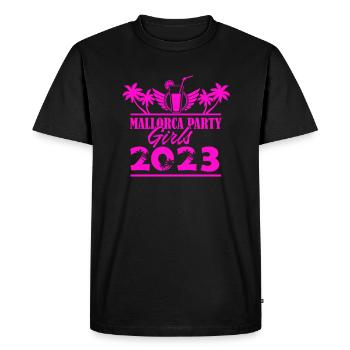 Mallorca Party Girls 2023 - Men's Premium Organic T-Shirt - black - Front - Nico (187cm)