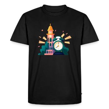 Last day of school: The clock is ticking for the end of school - Men's Premium Organic T-Shirt - black - Front - Nico (187cm)