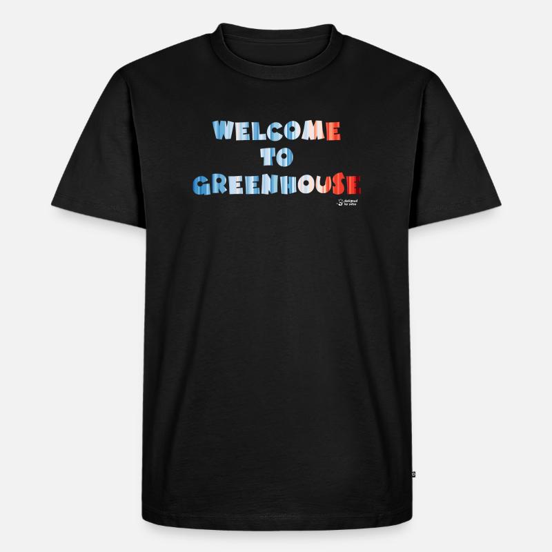Treibhauseffekt - Männer Premium Bio T-Shirt - Schwarz