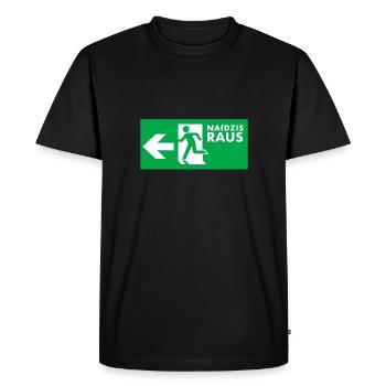 NAfDZIS Out - T-shirt Premium bio Homme - noir - Devant - Nico (187cm)