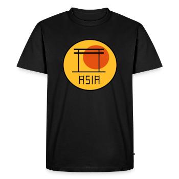ASIE - T-shirt Premium bio Homme - noir - Devant - Nico (187cm)