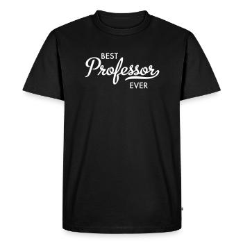 professeur - T-shirt Premium bio Homme - noir - Devant - Nico (187cm)