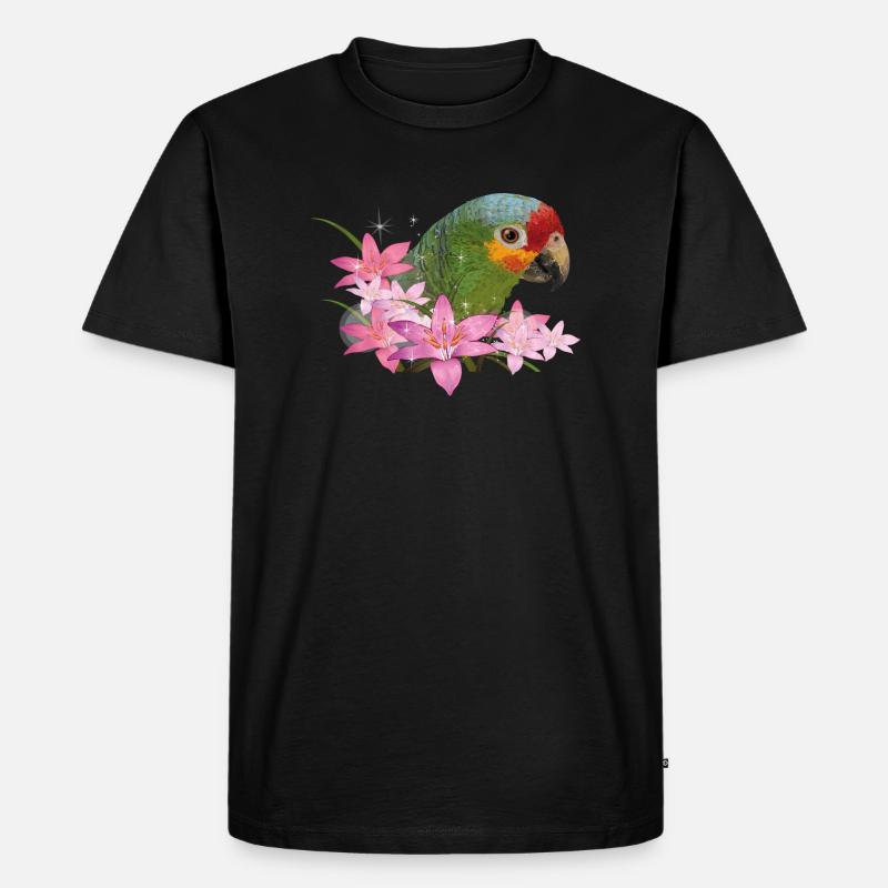 rotbrauner Amazonas - Männer Premium Bio T-Shirt - Schwarz
