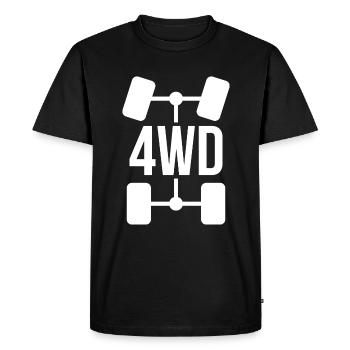 4x4 cadeau tout-terrain véhicule - T-shirt Premium bio Homme - noir - Devant - Nico (187cm)