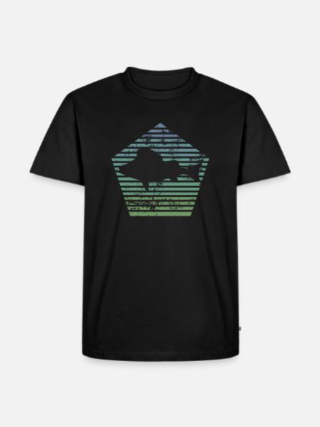 Barsch - Männer Premium Bio T-Shirt - Schwarz