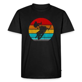 snowmobile - Men's Premium Organic T-Shirt - black - Front - Nico (187cm)