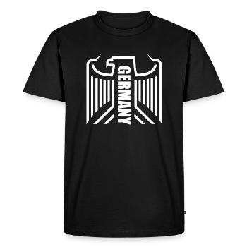 Germany Eagle Love - Men's Premium Organic T-Shirt - black - Front - Nico (187cm)