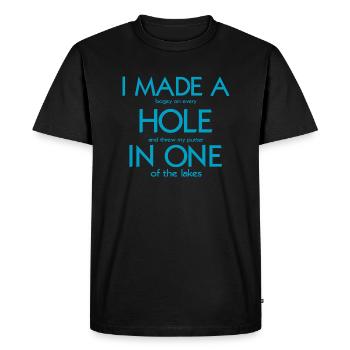 sport de golf - T-shirt Premium bio Homme - noir - Devant - Nico (187cm)