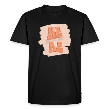 Être ou ne pas être - T-shirt Premium bio Homme - noir - Devant - Nico (187cm)