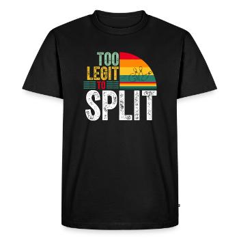 Trop Ligit Pour Diviser Drôle De Quilles Joueur De Bowling - T-shirt Premium bio Homme - noir - Devant - Nico (187cm)