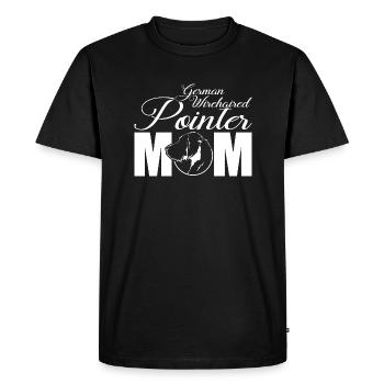 Allemand à poil dur pointeur profil maman Wilsigns - T-shirt Premium bio Homme - noir - Devant - Nico (187cm)