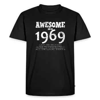 1969 - Legendary 55th Anniversary - Men's Premium Organic T-Shirt - black - Front - Nico (187cm)