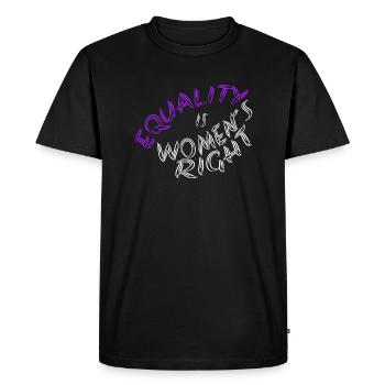 Equality is Women´s Right - Men's Premium Organic T-Shirt - black - Front - Nico (187cm)