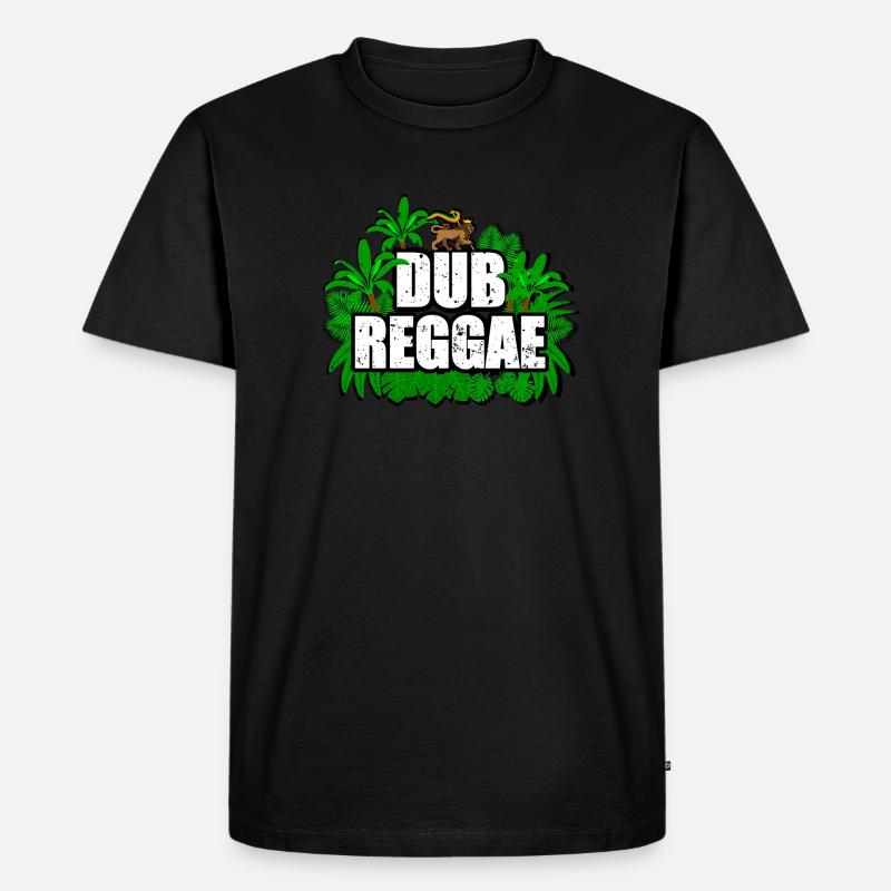 Reggae Dub - Männer Premium Bio T-Shirt - Schwarz