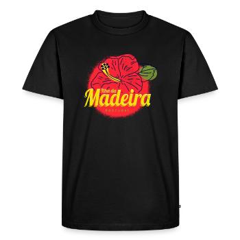 Madeira Island Portugal Vintage Souvenir - Men's Premium Organic T-Shirt - black - Front - Nico (187cm)