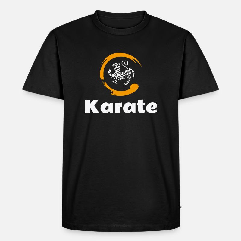 Kampfkunst-Karate - Männer Premium Bio T-Shirt - Schwarz
