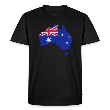 Australie - T-shirt Premium bio Homme - noir - Devant - Nico (187cm)