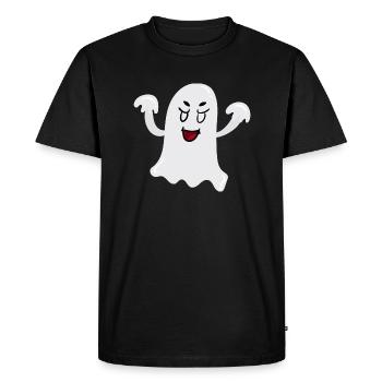 Ghost - Men's Premium Organic T-Shirt - black - Front - Nico (187cm)