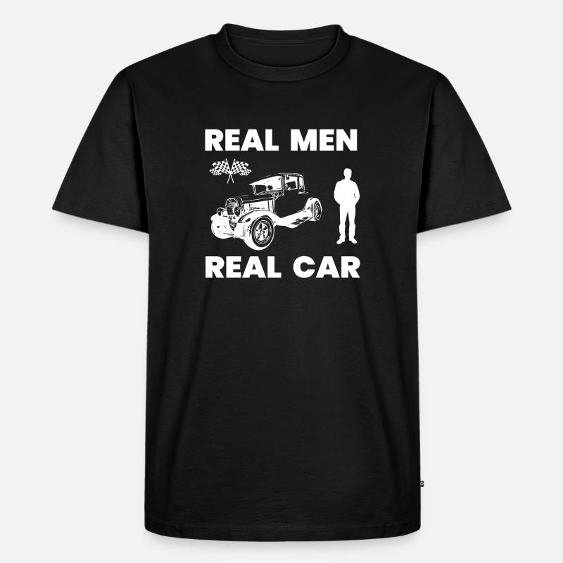 Auto - Männer Premium Bio T-Shirt - Schwarz