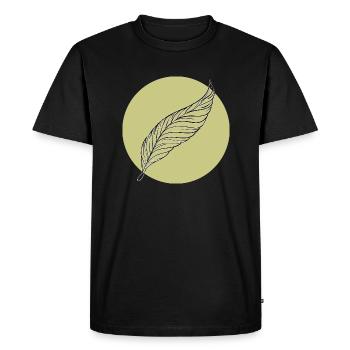 Minimal Feather Summer Couleurs à la mode - T-shirt Premium bio Homme - noir - Devant - Nico (187cm)