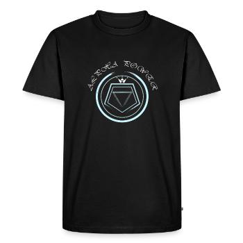 Puissance Alpha - T-shirt Premium bio Homme - noir - Devant - Nico (187cm)