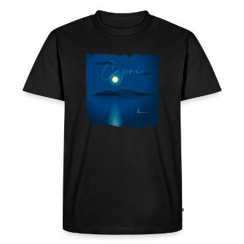Capri de nuit - T-shirt Premium bio Homme - noir - Devant - Nico (187cm)