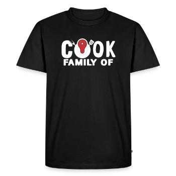 Family Of Cook Awesome Cooking Designs T-Shirt - Men's Premium Organic T-Shirt - black - Front - Nico (187cm)