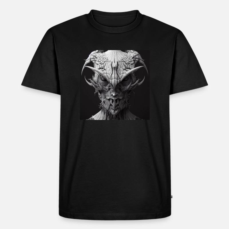 Heavy Metal Devil - Männer Premium Bio T-Shirt - Schwarz