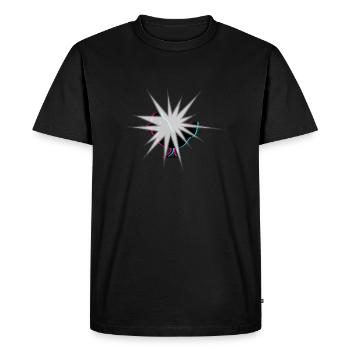 KENNR1CH CHICKEN FLASH MERCH - Men's Premium Organic T-Shirt - black - Front - Nico (187cm)