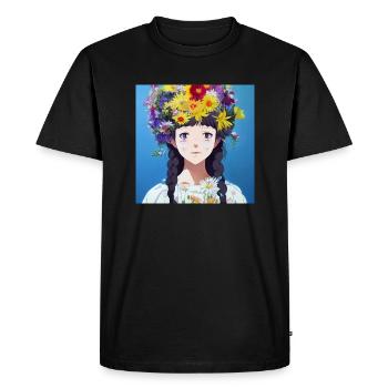Midsommar Midsummer Mai Reine Anime - T-shirt Premium bio Homme - noir - Devant - Nico (187cm)