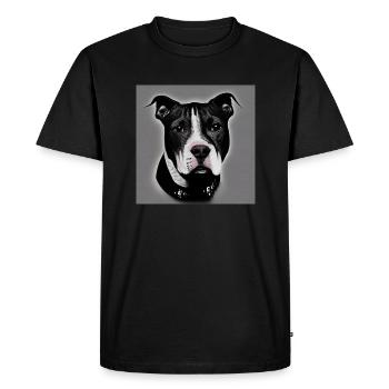 Meilleur ami du chien - T-shirt Premium bio Homme - noir - Devant - Nico (187cm)