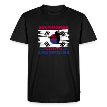 South Korea Football 2022 Korea football fan - Men's Premium Organic T-Shirt - black - Front - Nico (187cm)