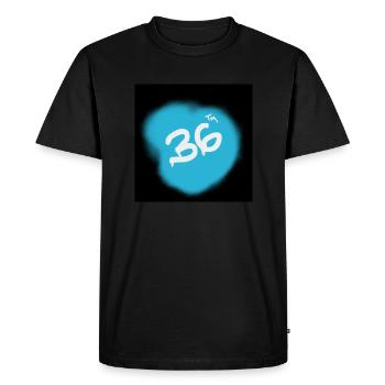 36 - Men's Premium Organic T-Shirt - black - Front - Nico (187cm)