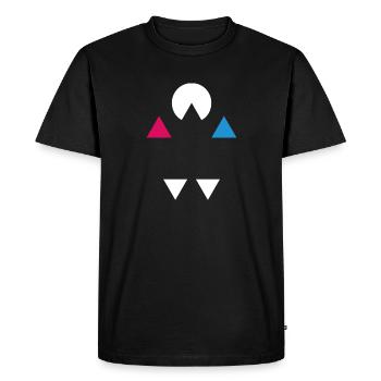 Neuron Stars 02 - Men's Premium Organic T-Shirt - black - Front - Nico (187cm)