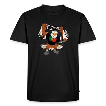 Aigles portugais - T-shirt Premium bio Homme - noir - Devant - Nico (187cm)