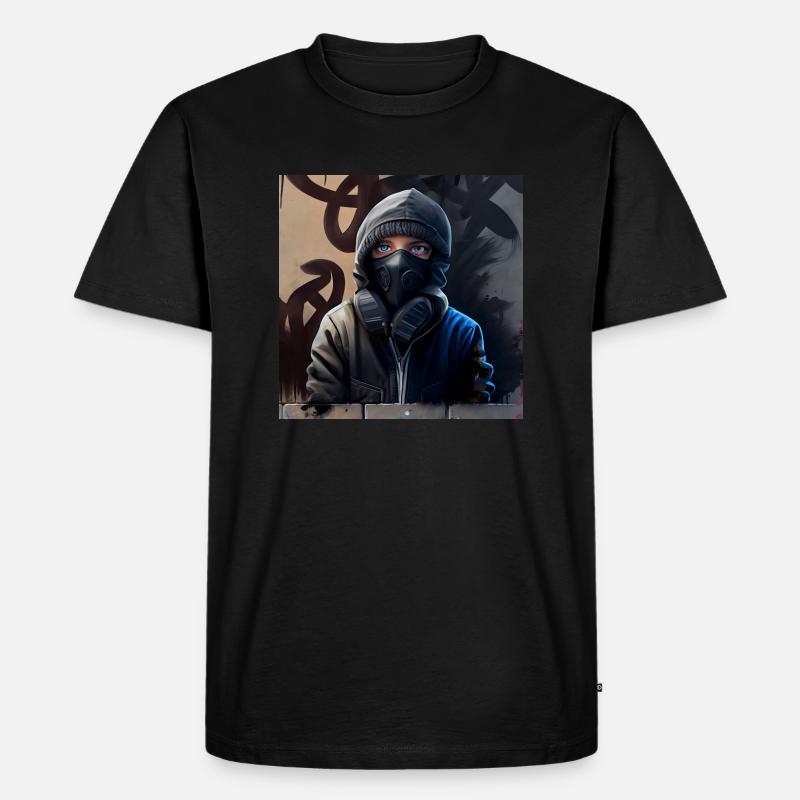 Lokaler Ninja Graffiti Maker - Männer Premium Bio T-Shirt - Schwarz
