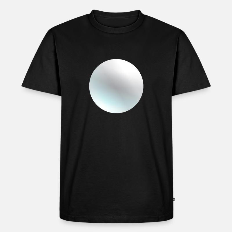 Der Planet Pluto - Männer Premium Bio T-Shirt - Schwarz