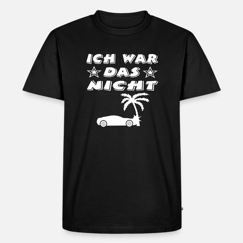 Auto - Männer Premium Bio T-Shirt - Schwarz