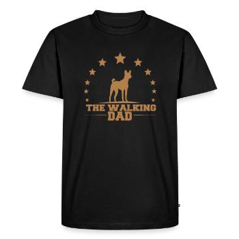 Dogs Papa - Men's Premium Organic T-Shirt - black - Front - Nico (187cm)