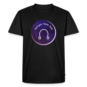 Nœud Nord - T-shirt Premium bio Homme - noir - Devant - Nico (187cm)