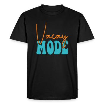 Mode Vacay - T-shirt Premium bio Homme - noir - Devant - Nico (187cm)