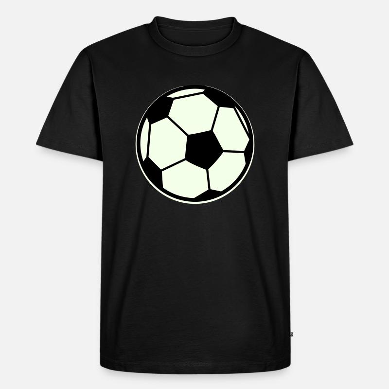fussball - Männer Premium Bio T-Shirt - Schwarz